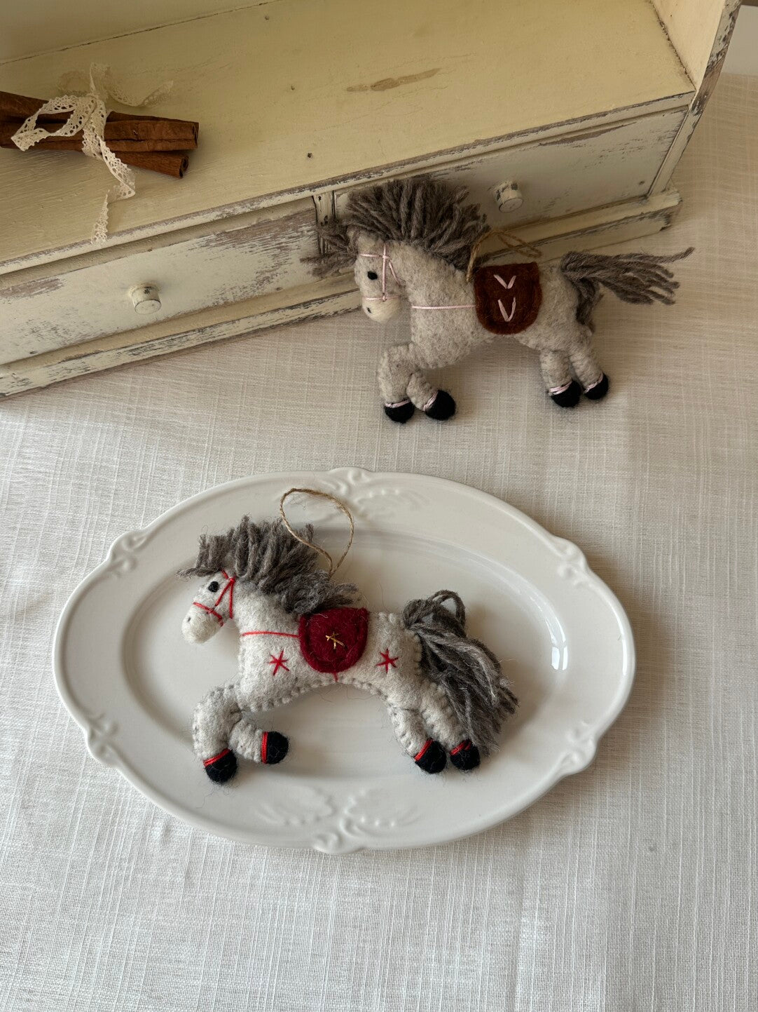 Handmade Felt Horse Bag Charm