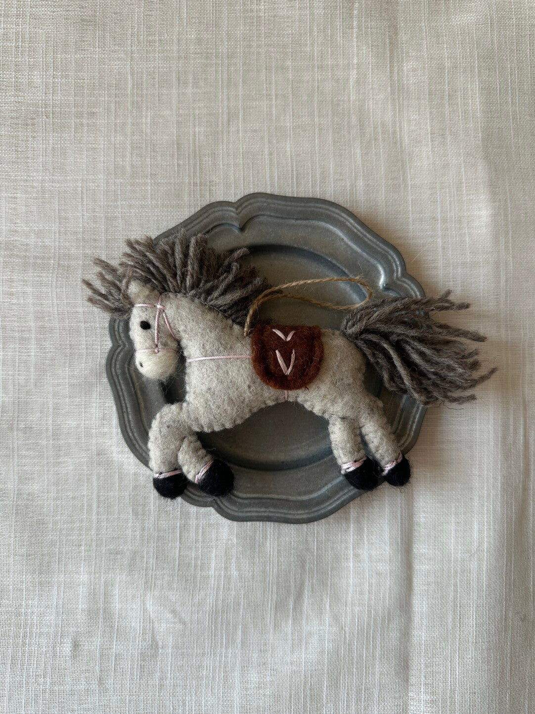 Handmade Felt Horse Bag Charm