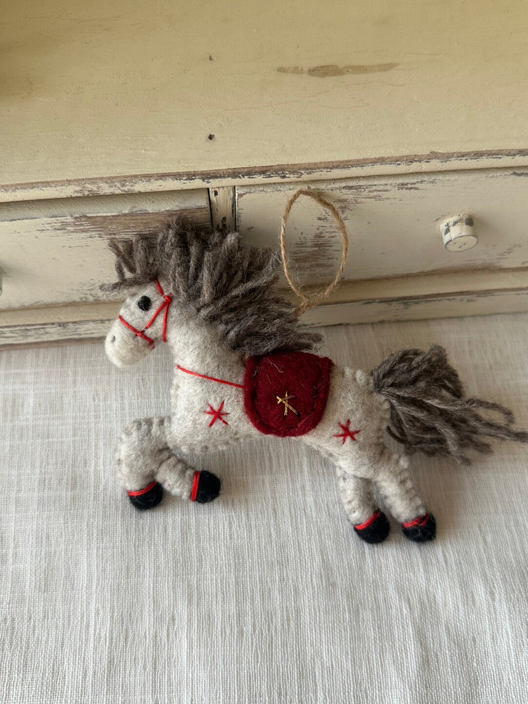Handmade Felt Horse Bag Charm