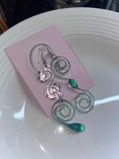 Vine Glass Earrings | earrings | Three Fleas