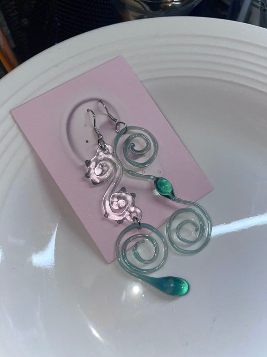 Vine Glass Earrings | earrings | Three Fleas