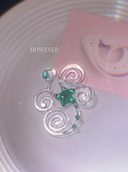 Tentacles of Star Glass Necklace