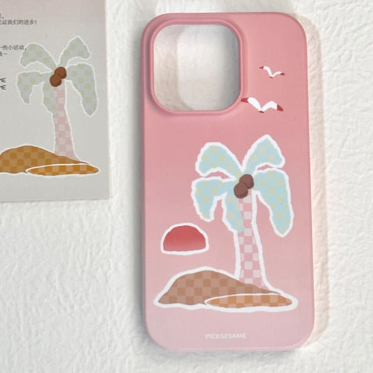 Pink Coconut Tree Phone Case
