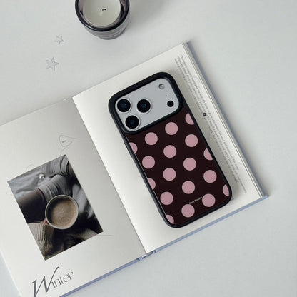 Vintage Polka Dot Phone Case-FI015AC | Acrylic Phone Case | Three Fleas