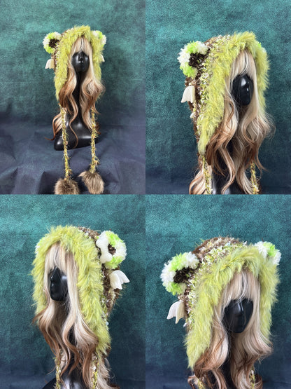 Fashion Animal Ear Pom-Pom Crochet Hat