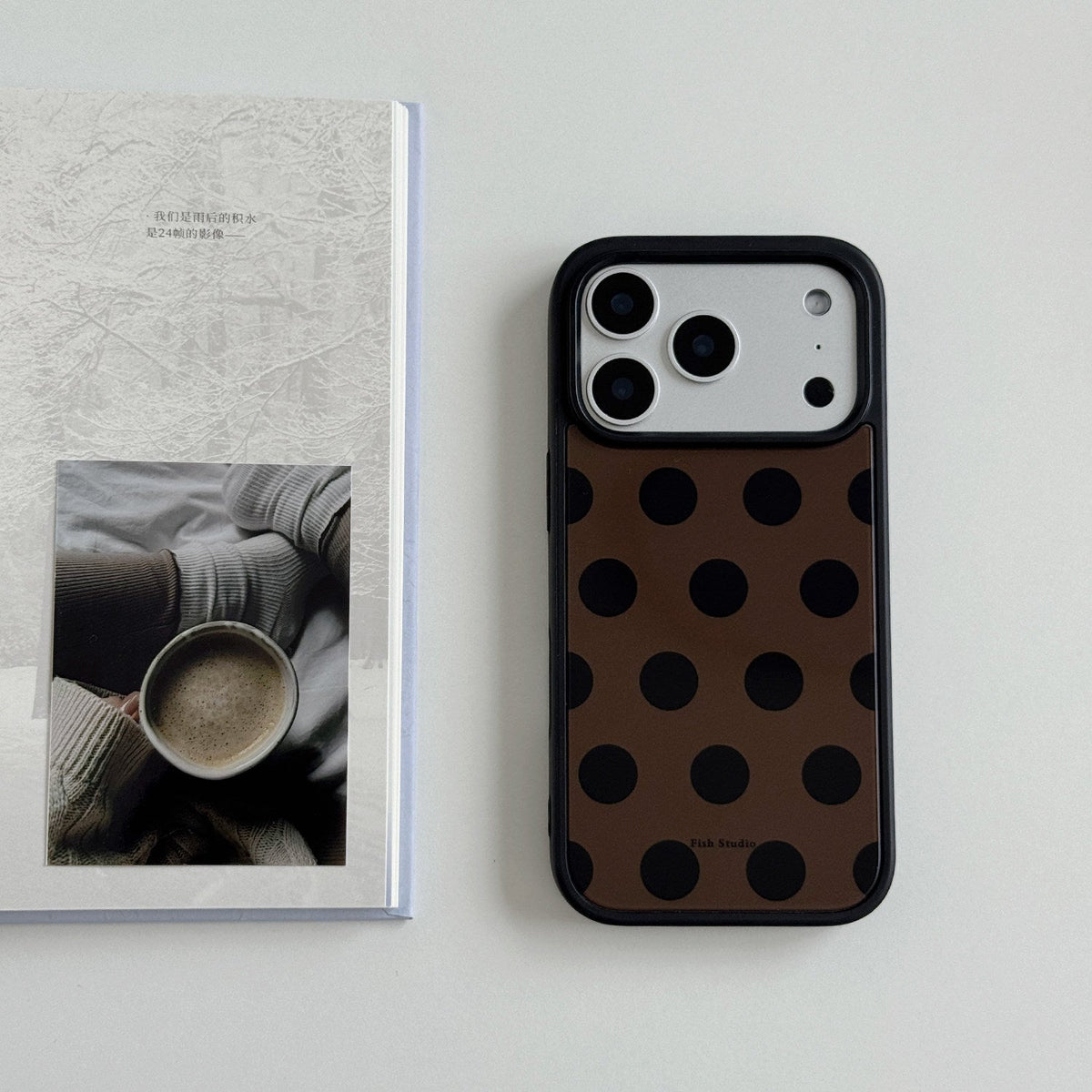 Vintage Polka Dot Phone Case-FI015AC | Acrylic Phone Case | Three Fleas