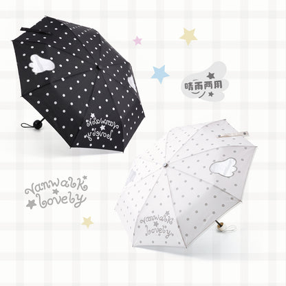 Angel Print Folding Umbrella