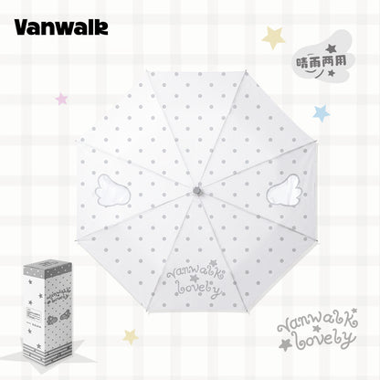 Angel Print Folding Umbrella