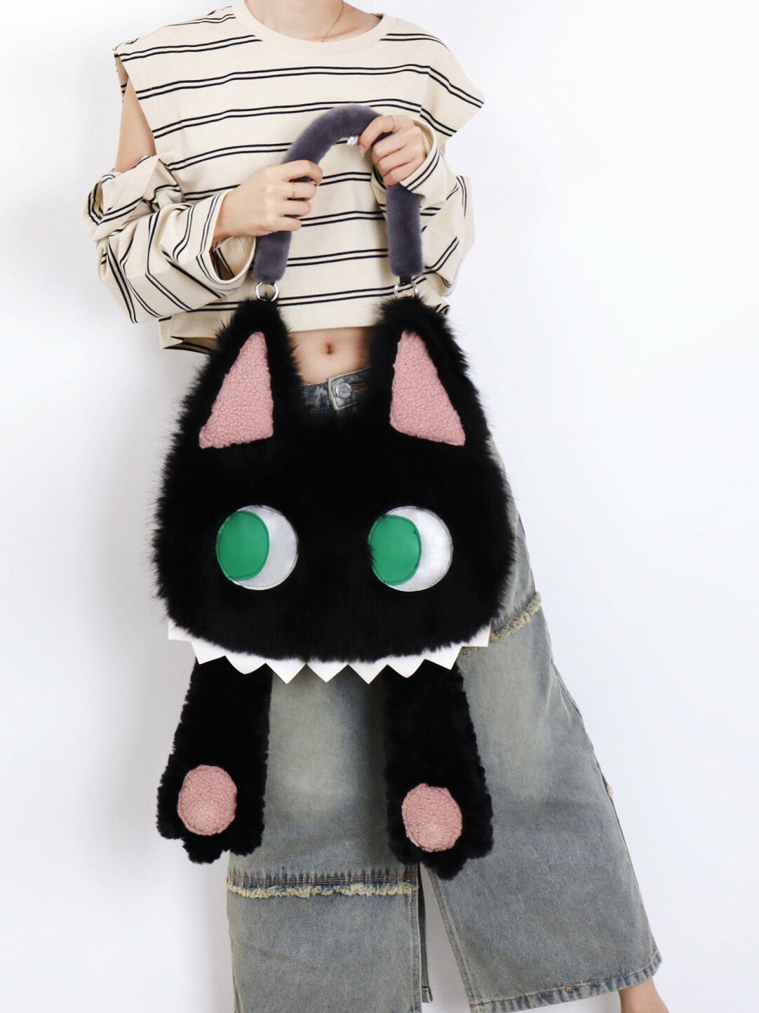 Cute Hidden Face Kitten Backpack | bag | Three Fleas