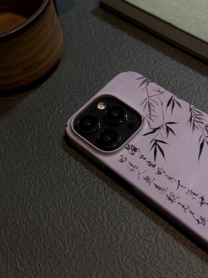 「Chinoiserie」Purple Bamboo Phone Case