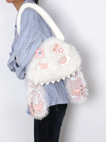 Cute Hidden Face Bunny Shoulder Bag | Bag | Three Fleas