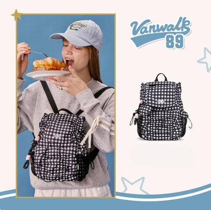 Vanwalk Starry Series Ruffled Drawstring Mini Backpack