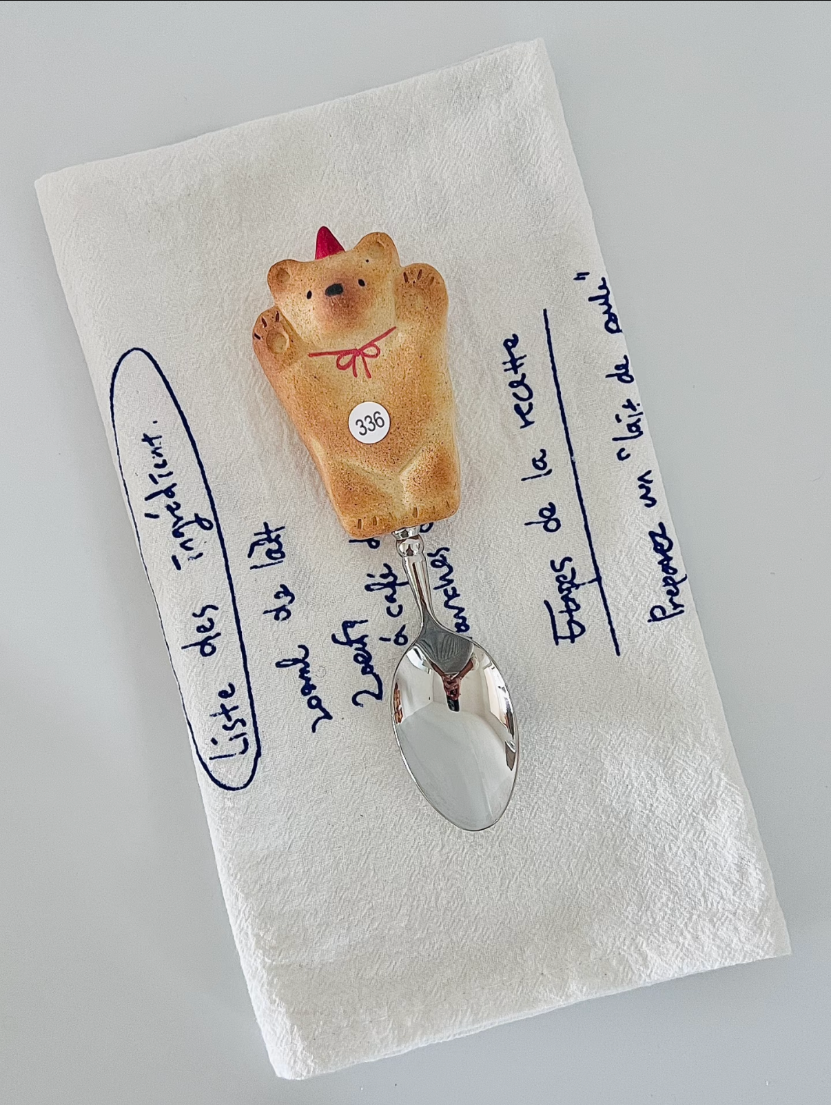Ceramic Cookie Bear Spoon