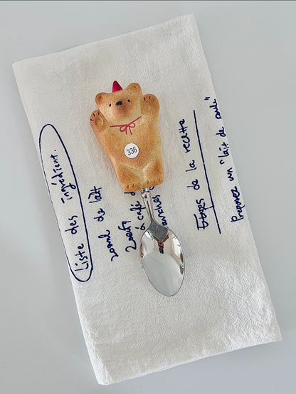 Ceramic Cookie Bear Spoon