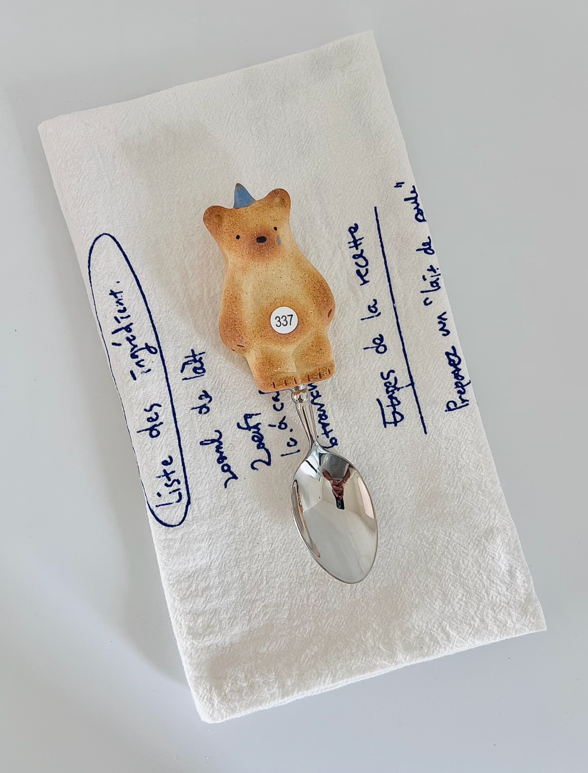 Ceramic Cookie Bear Spoon
