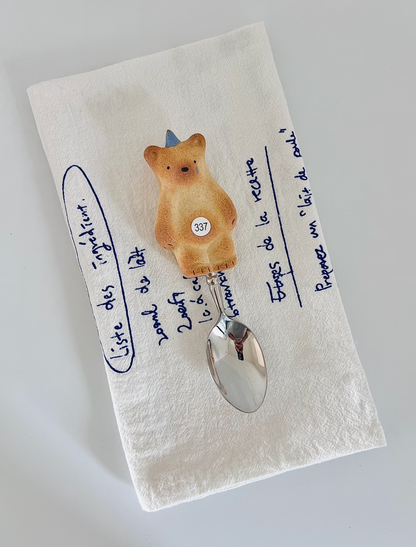 Ceramic Cookie Bear Spoon
