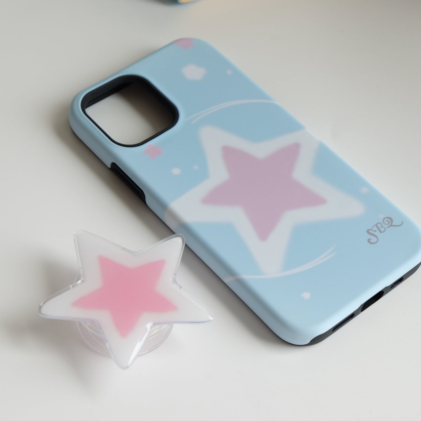 Heart Star Printed Double Layer Phone Case