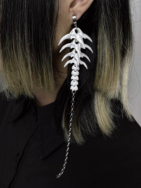Vertebra Single Earring,Lumivault.
