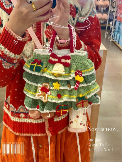 Merry Christmas Crochet Bag