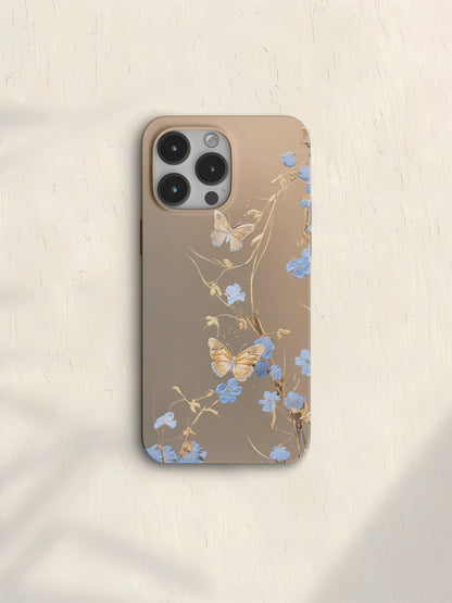 「Chinoiserie」Butterfly with Flowers Printed Phone Case