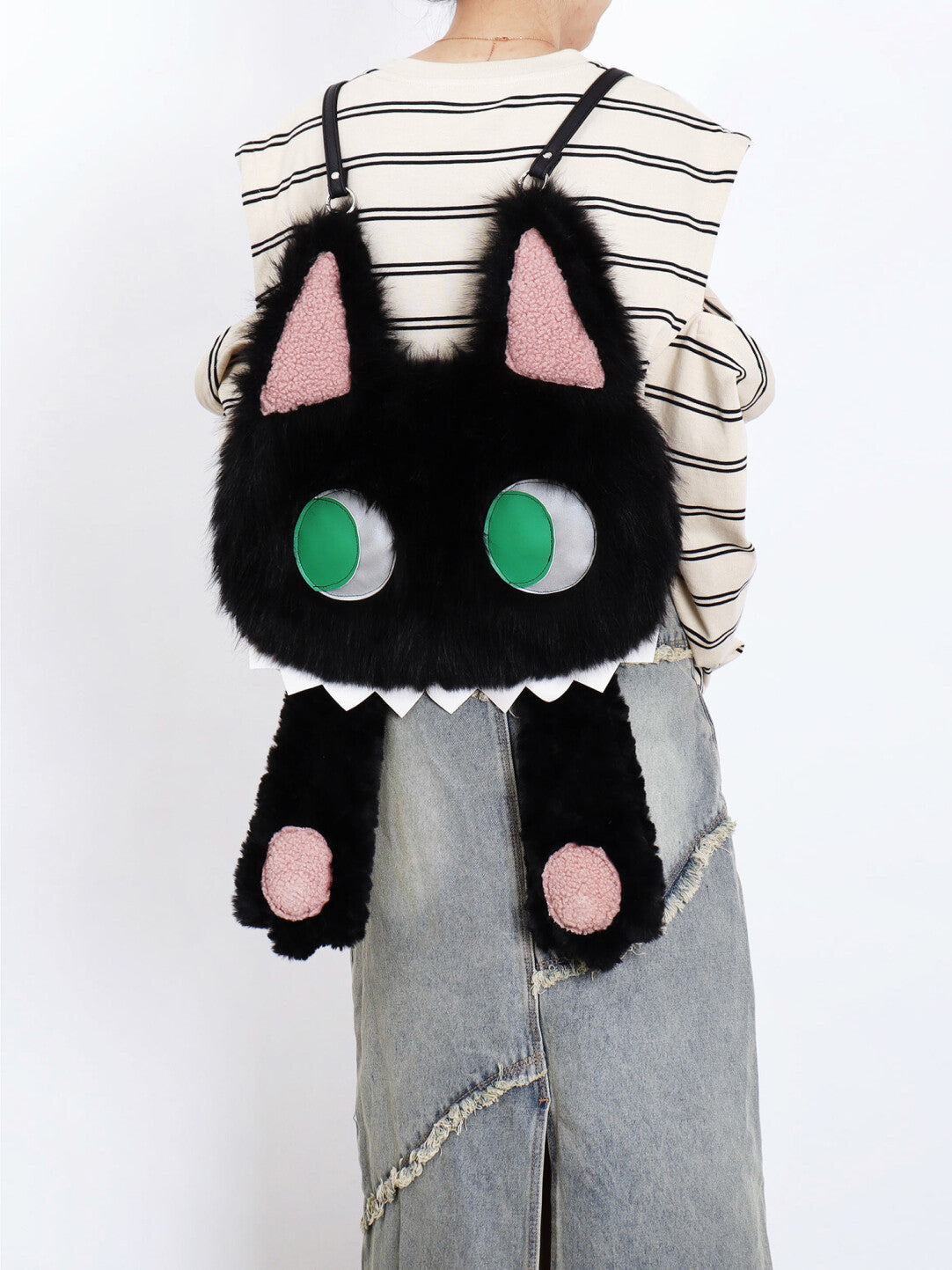 Cute Hidden Face Kitten Backpack | bag | Three Fleas
