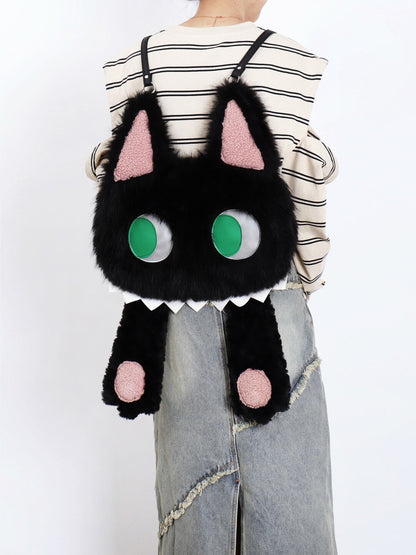 Cute Hidden Face Kitten Backpack | bag | Three Fleas