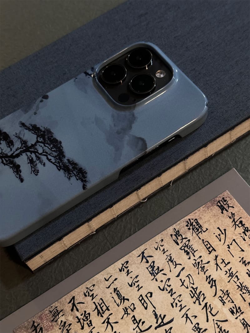 「Chinoiserie」Pine Chinese Brush Painting phone case