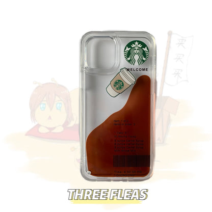 3D Coffee Floating Phone Case