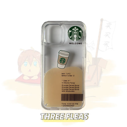 3D Coffee Floating Phone Case