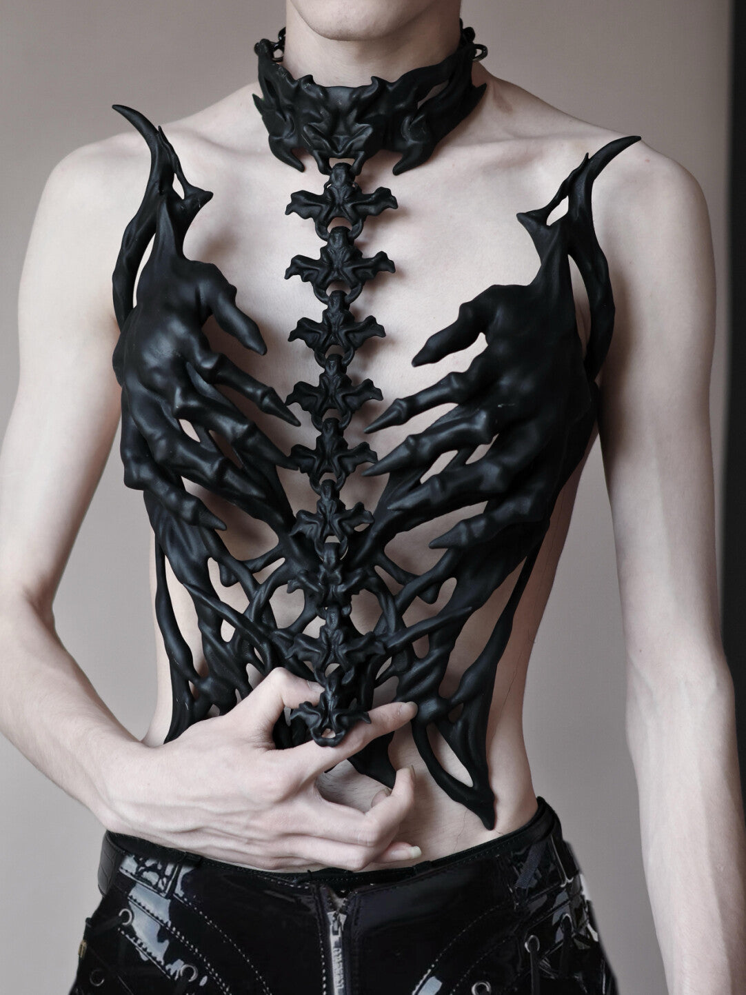 3D Printed Demon Covenant Dark Chestplate | Costume | Three Fleas