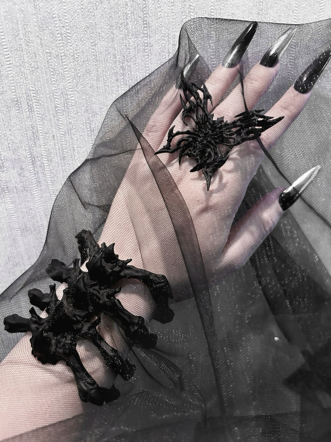 3D Printed Demon Dark Skeleton Bracelet