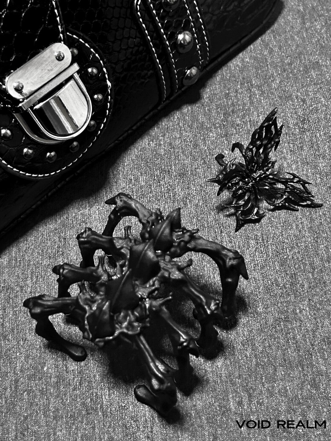 3D Printed Demon Dark Skeleton Bracelet