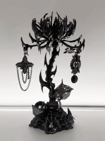 3D Printed Serpent Bone Flower Jewelry Stand