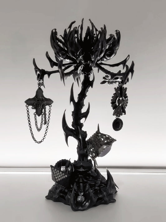 3D Printed Serpent Bone Flower Jewelry Stand