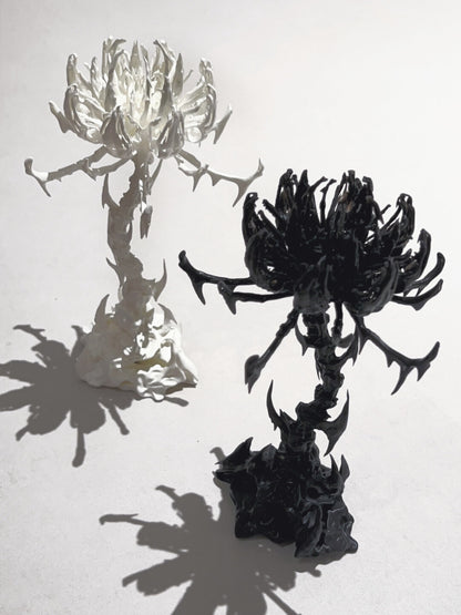3D Printed Serpent Bone Flower Jewelry Stand