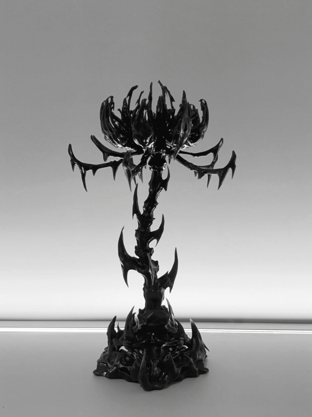 3D Printed Serpent Bone Flower Jewelry Stand