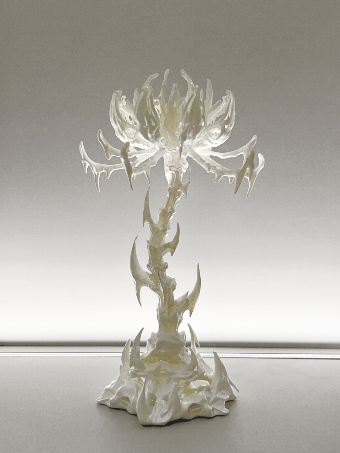 3D Printed Serpent Bone Flower Jewelry Stand