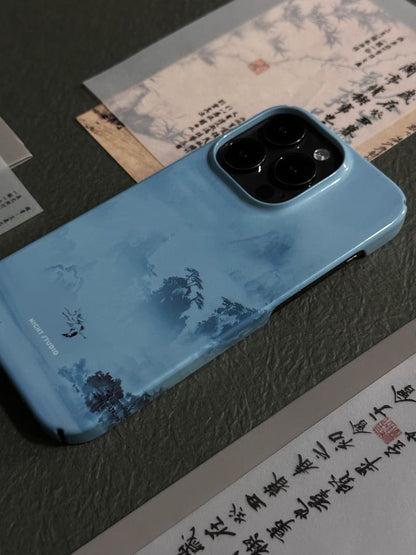 「Chinoiserie」Mountain morning Chinese Ink Painting phone case