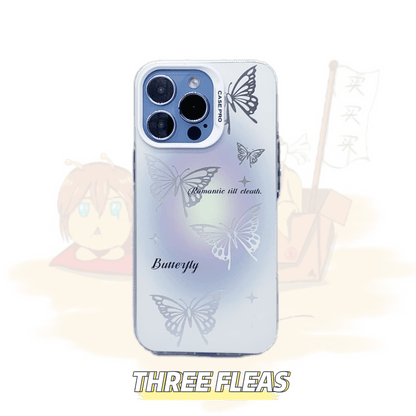 Matte Heart Butterfly Pear Phone Case