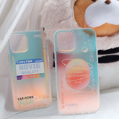 Simple technology sense laser phone case