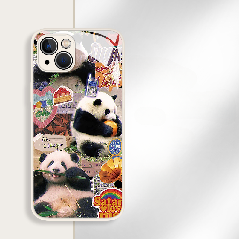[ Meme Case ] Panda Panda Silicone Mirror Case
