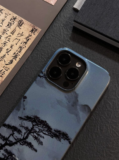 「Chinoiserie」Pine Chinese Brush Painting Phone Case