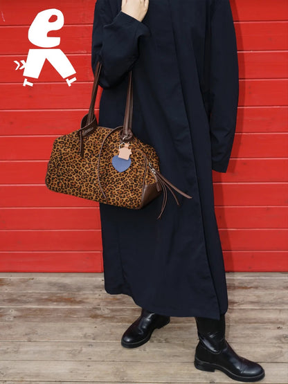 Leopard Print Casual Shoulder Bag