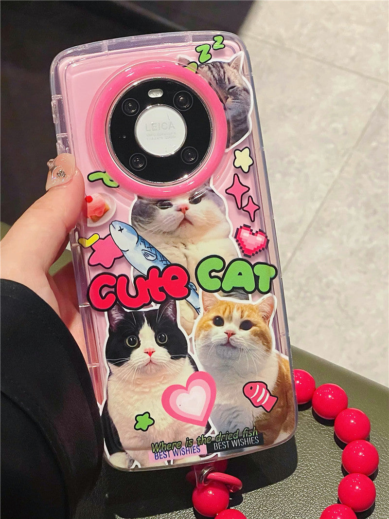 [ Meme Case ] Cow cat team air-cusion phone case
