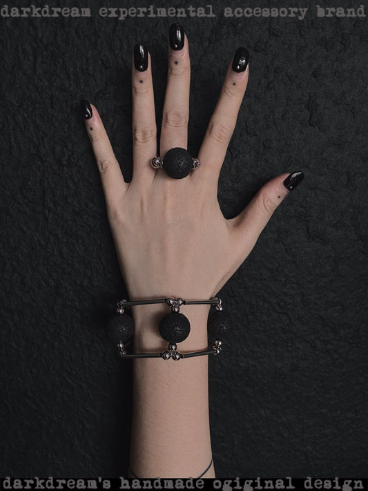 Gothic Tribal Bracelet Ring,Lumivault.