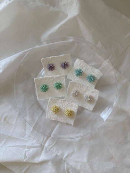 Colorful Flower Beaded Earrings | Earring | Three Fleas