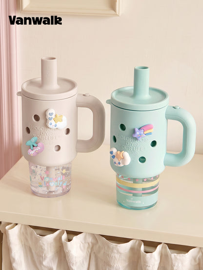 DIY Charm Straw Tumbler