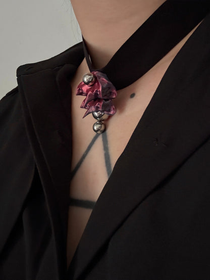 Bone Flower Choker,Lumivault.
