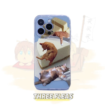Bread Desserts Cat Clear Phone Case