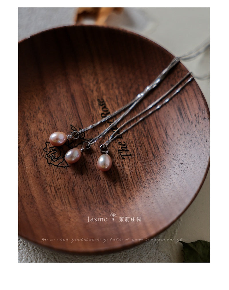 7-8mm Freshwater Pearl Dangle Necklace